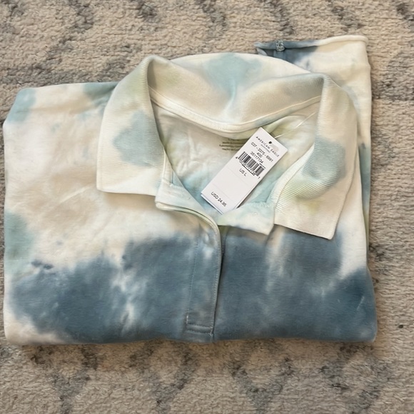 American eagle cropped polo shirt size large - Picture 3 of 3